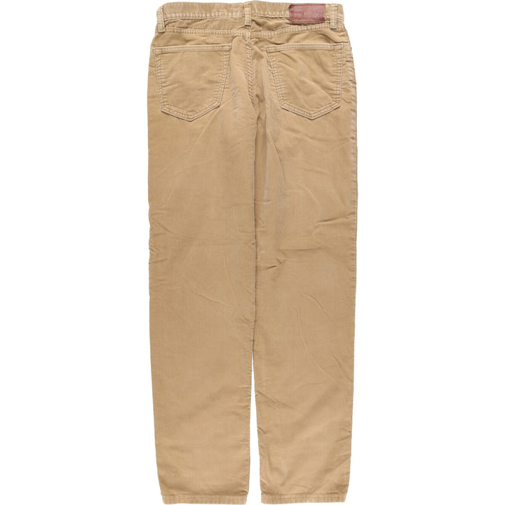 LANDS' END Vintage Corduroy Pants, Men's Size 34 cotton beige type brown Vintage Second Hand