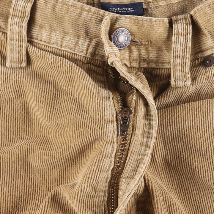 LANDS' END Vintage Corduroy Pants, Men's Size 34 cotton beige type brown Vintage Second Hand