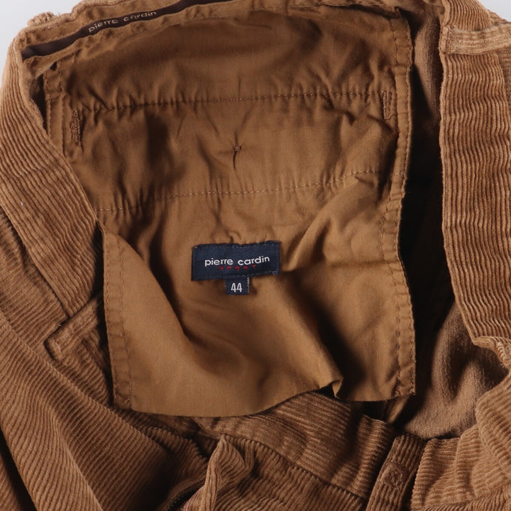 Pierre Cardin corduroy pants for men, size W34 cotton brown type Vintage Second Hand