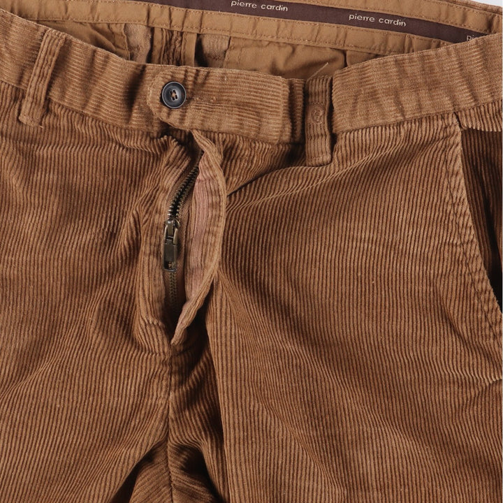 Pierre Cardin corduroy pants for men, size W34 cotton brown type Vintage Second Hand