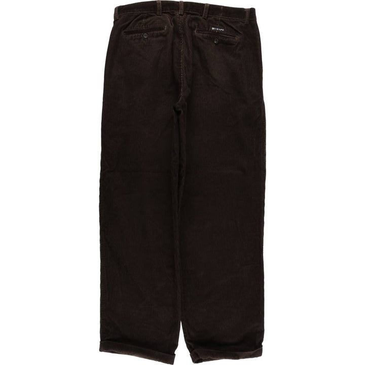 CHAPS Two-pleat Corduroy Pants, Men's, Size 36 cotton brown type Vintage Second Hand