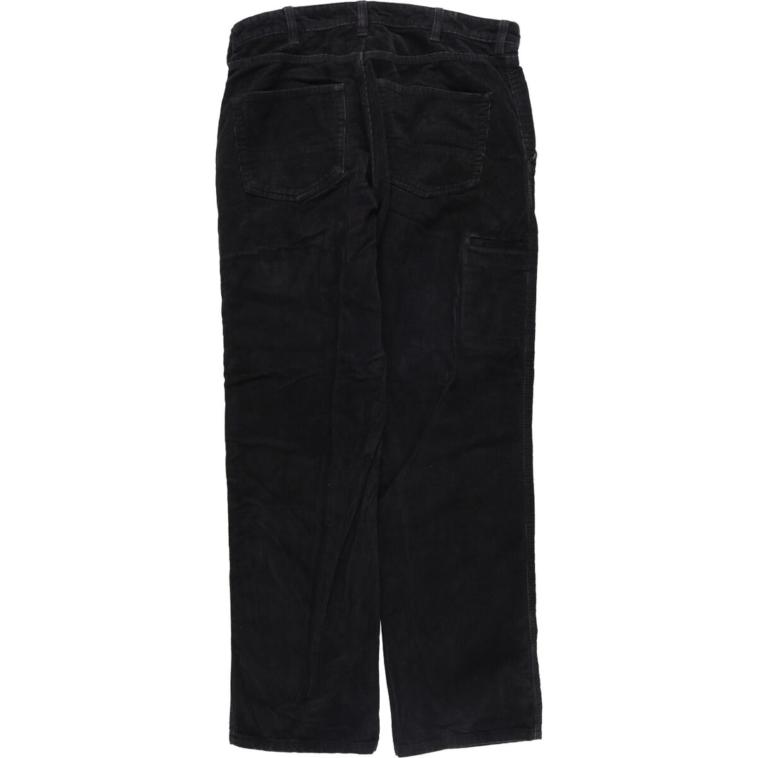 LANDS' END Corduroy Pants Men's Size W33 cotton black type Vintage Second Hand