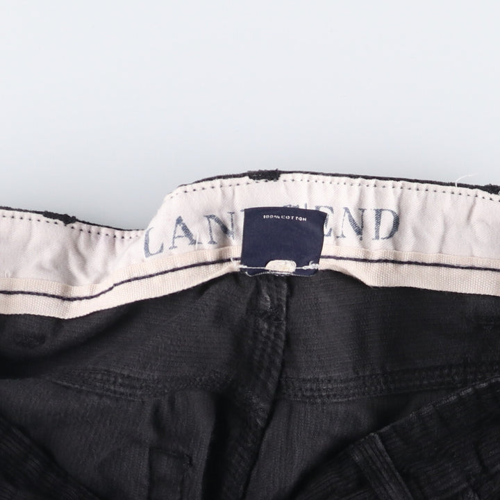 LANDS' END Corduroy Pants Men's Size W33 cotton black type Vintage Second Hand