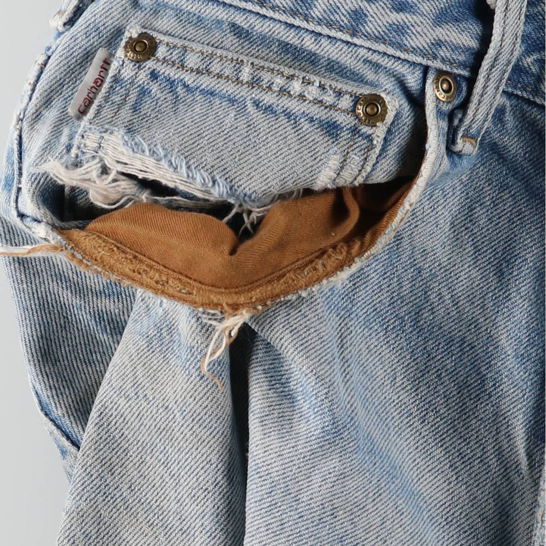 Carhartt Traditional Fit Tapered Denim Pants, Men's, Size W32 cotton blue type Vintage Second Hand