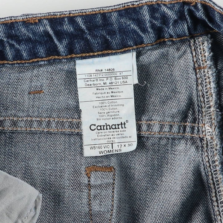 2000'S Carhartt Women's Straight Denim Pants, Women's XXL (W34) cotton blue type Vintage Second Hand