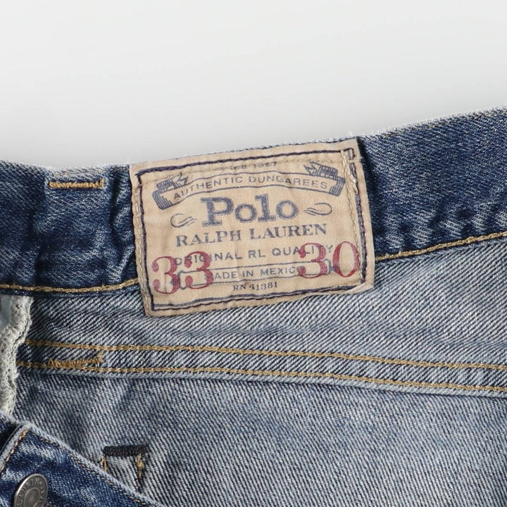 Ralph Lauren Polo Ralph Lauren Hampton Straight Straight Denim Pants Men's W35 cotton blue type Vintage Second Hand