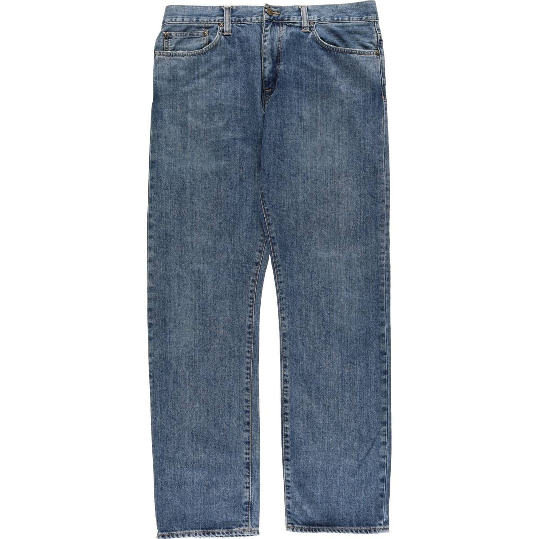 Carhartt DAVIES PANT, straight denim pants, men's size W36 cotton blue type Vintage Second Hand