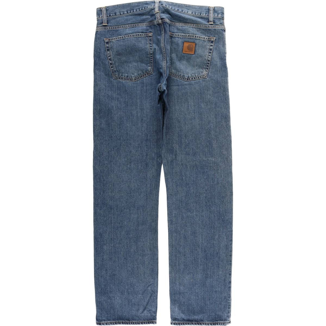 Carhartt DAVIES PANT, straight denim pants, men's size W36 cotton blue type Vintage Second Hand