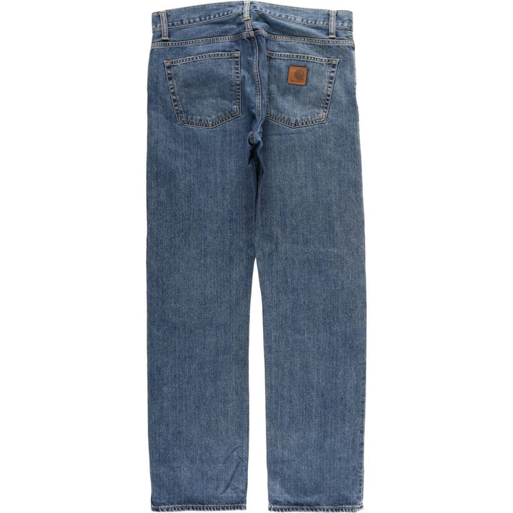 Carhartt DAVIES PANT, straight denim pants, men's size W36 cotton blue type Vintage Second Hand