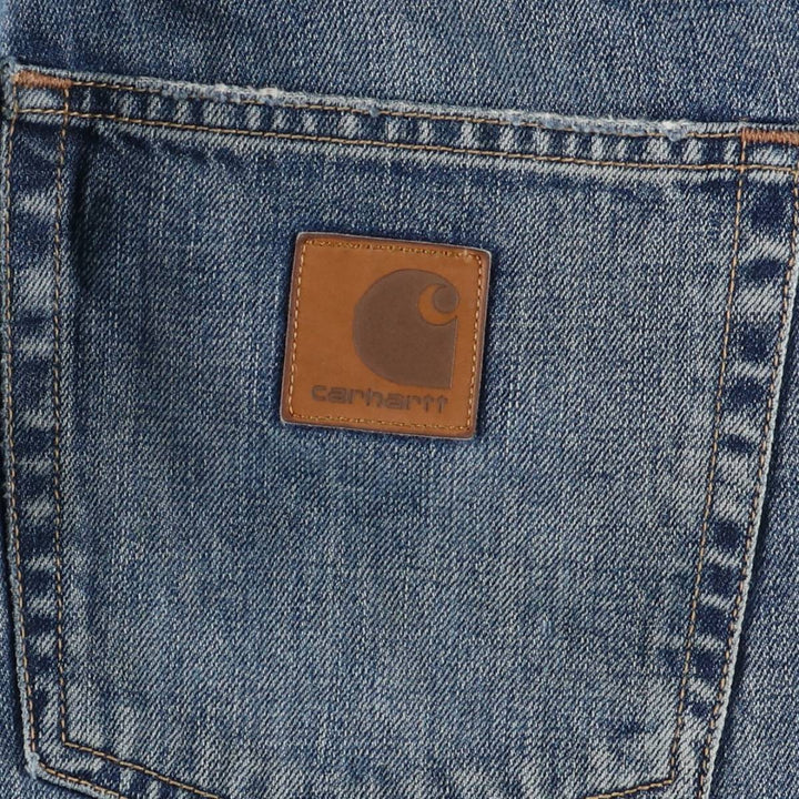 Carhartt DAVIES PANT, straight denim pants, men's size W36 cotton blue type Vintage Second Hand