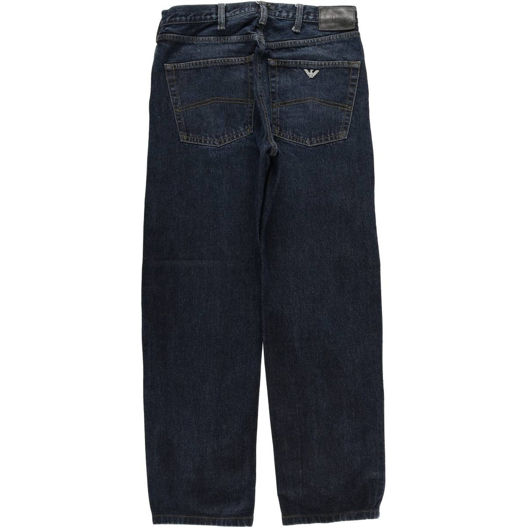 Giorgio Armani Jeans Indigo Tapered Denim Pants Men's Size W31 cotton navy blue type Vintage Second Hand