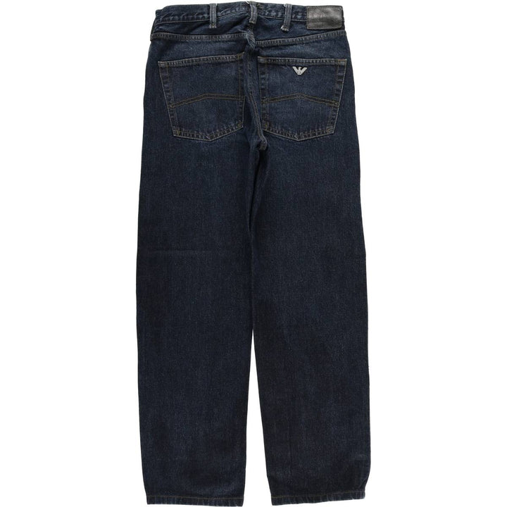 Giorgio Armani Jeans Indigo Tapered Denim Pants Men's Size W31 cotton navy blue type Vintage Second Hand