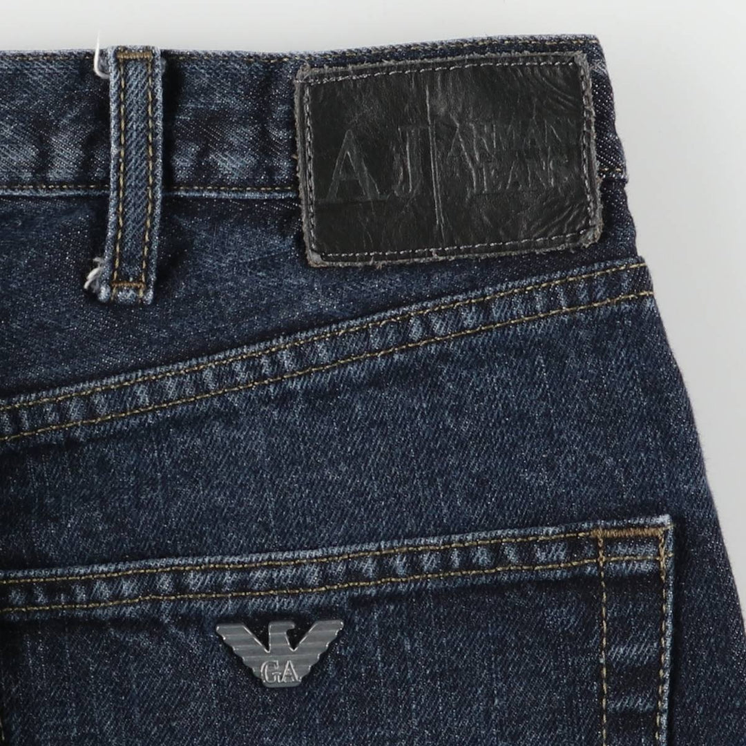 Giorgio Armani Jeans Indigo Tapered Denim Pants Men's Size W31 cotton navy blue type Vintage Second Hand