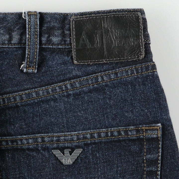 Giorgio Armani Jeans Indigo Tapered Denim Pants Men's Size W31 cotton navy blue type Vintage Second Hand