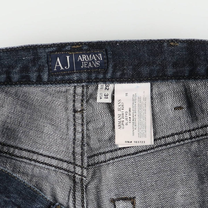 Giorgio Armani Jeans Indigo Tapered Denim Pants Men's Size W31 cotton navy blue type Vintage Second Hand