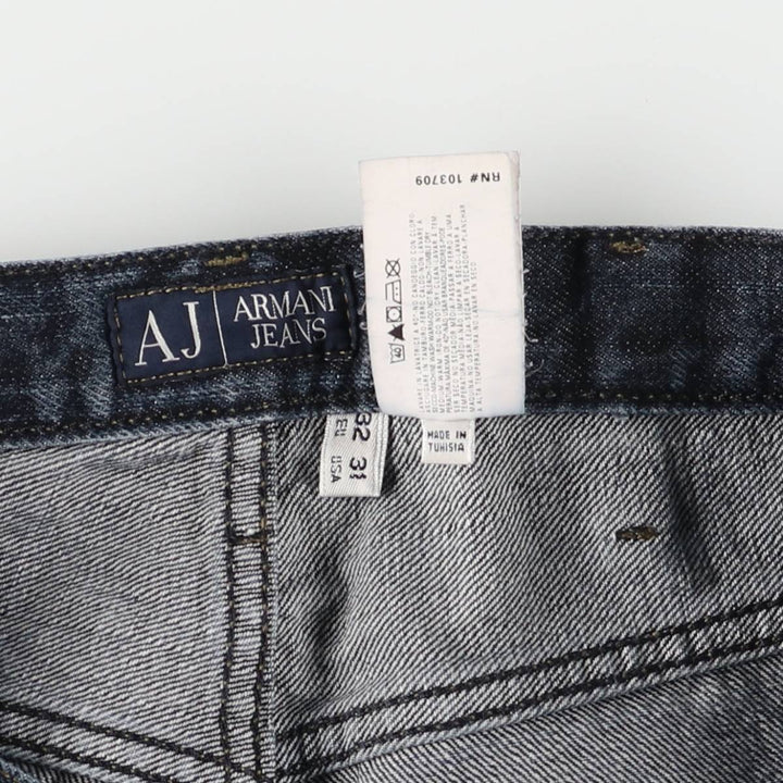 Giorgio Armani Jeans Indigo Tapered Denim Pants Men's Size W31 cotton navy blue type Vintage Second Hand