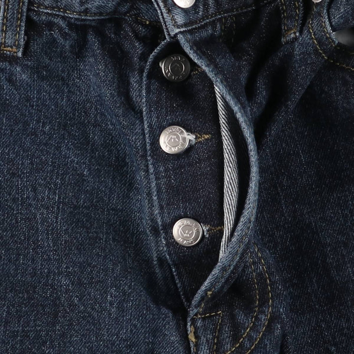 Giorgio Armani Jeans Indigo Tapered Denim Pants Men's Size W31 cotton navy blue type Vintage Second Hand