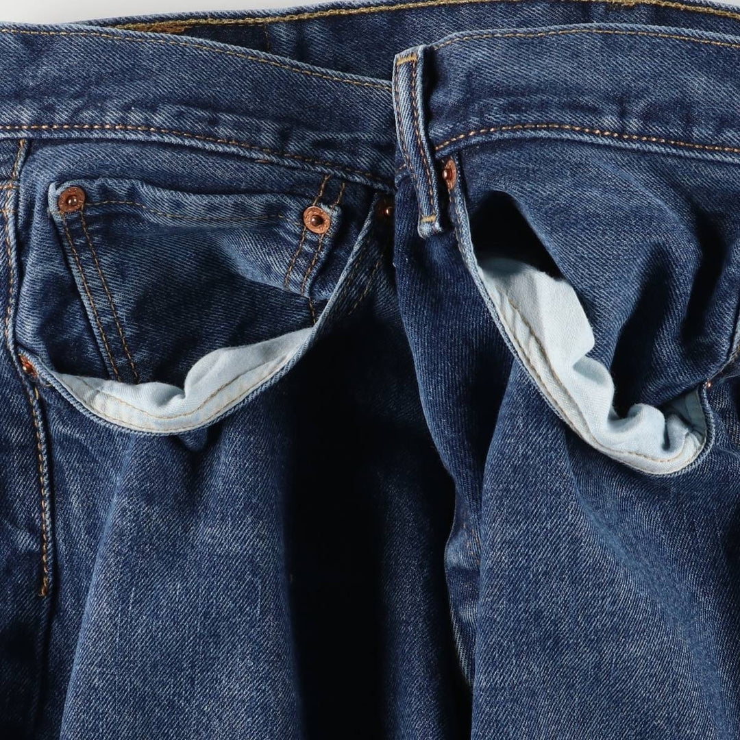 Levi's 501 straight denim pants for men, size W35 cotton blue type Vintage Second Hand