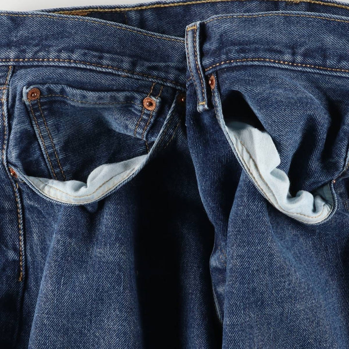 Levi's 501 straight denim pants for men, size W35 cotton blue type Vintage Second Hand