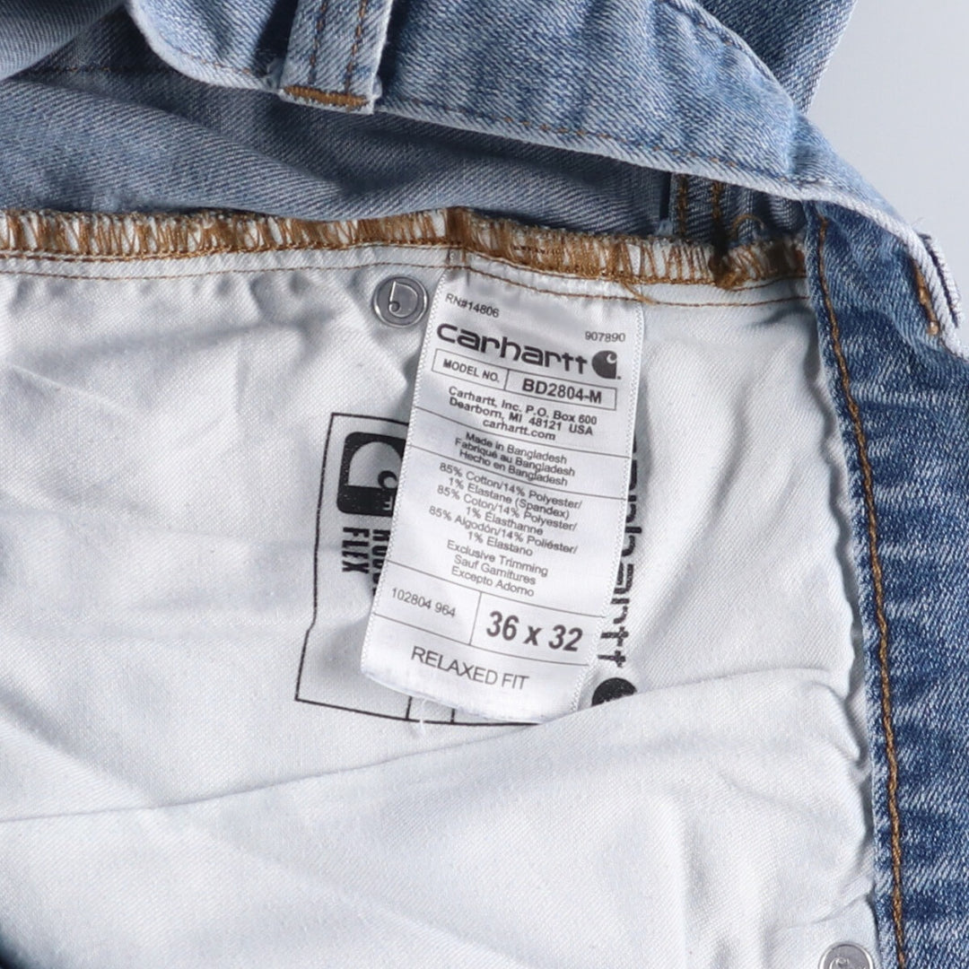 Carhartt Relaxed Fit Tapered Denim Pants for Men, W37 cotton blue type Vintage Second Hand