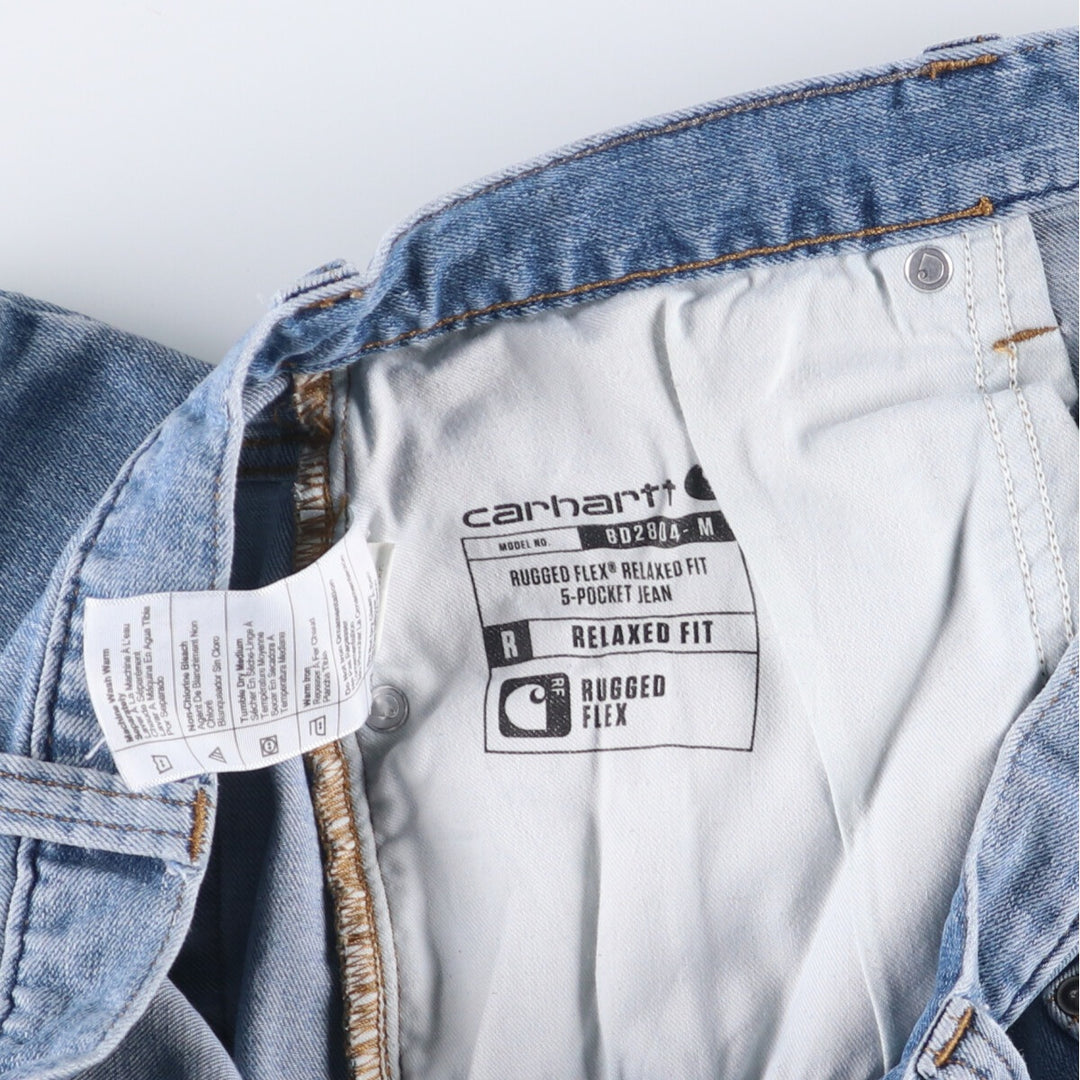 Carhartt Relaxed Fit Tapered Denim Pants for Men, W37 cotton blue type Vintage Second Hand