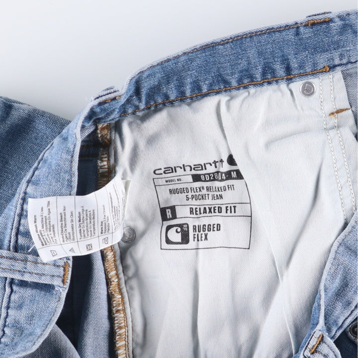 Carhartt Relaxed Fit Tapered Denim Pants for Men, W37 cotton blue type Vintage Second Hand