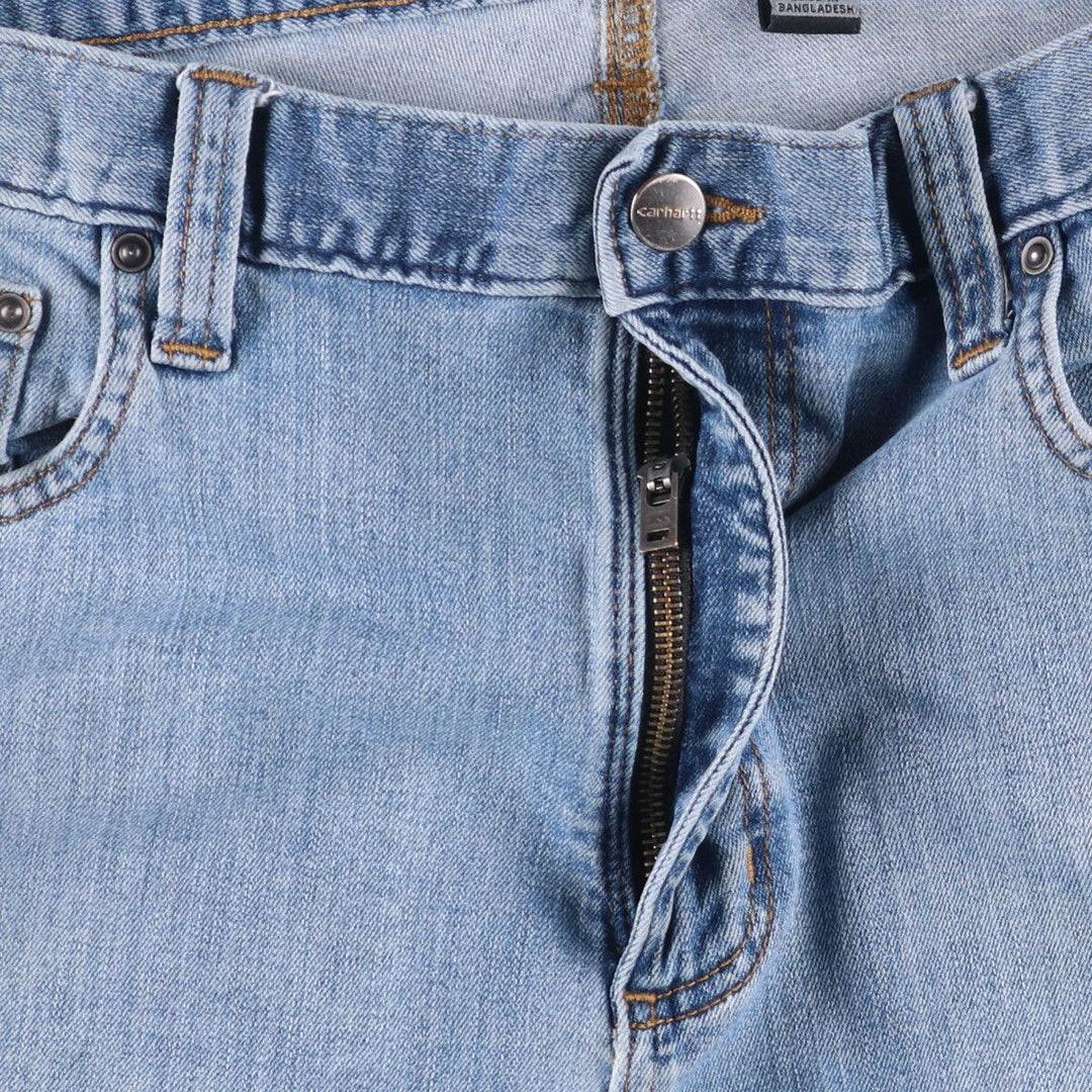 Carhartt Relaxed Fit Tapered Denim Pants for Men, W37 cotton blue type Vintage Second Hand