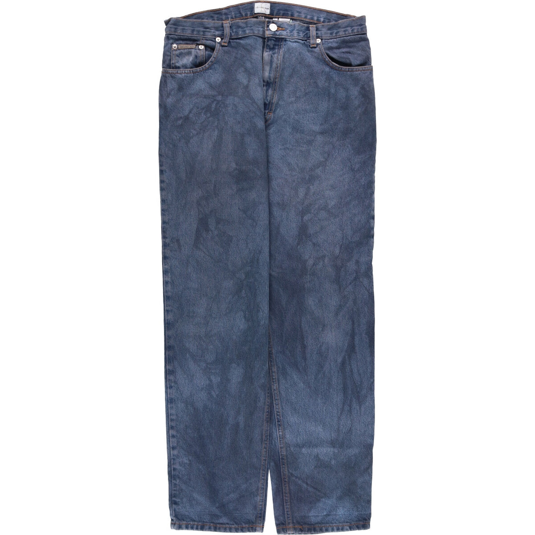 90s-00'S Calvin Klein Jeans Tapered Denim Pants, Made in USA, Men's, Size W35, Vintage cotton blue type Vintage Second Hand