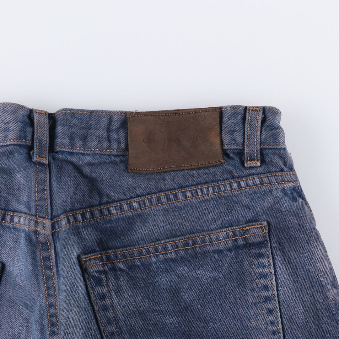90s-00'S Calvin Klein Jeans Tapered Denim Pants, Made in USA, Men's, Size W35, Vintage cotton blue type Vintage Second Hand