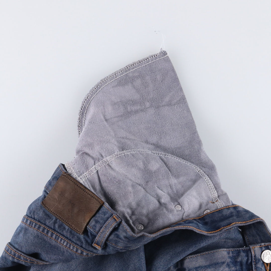 90s-00'S Calvin Klein Jeans Tapered Denim Pants, Made in USA, Men's, Size W35, Vintage cotton blue type Vintage Second Hand