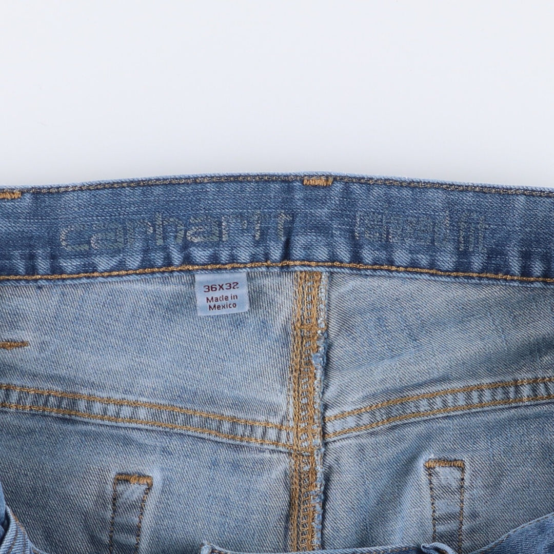 Carhartt Relaxed Fit Straight Denim Pants for Men, W37 cotton blue type Vintage Second Hand