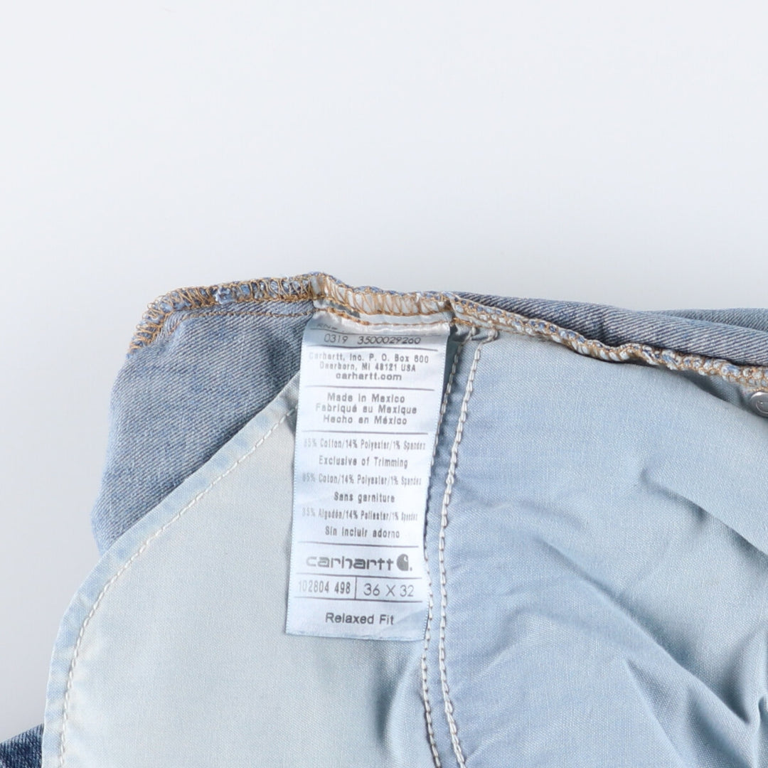 Carhartt Relaxed Fit Straight Denim Pants for Men, W37 cotton blue type Vintage Second Hand