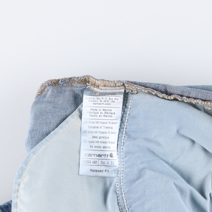 Carhartt Relaxed Fit Straight Denim Pants for Men, W37 cotton blue type Vintage Second Hand