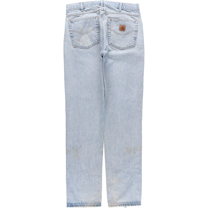 Carhartt Straight Fit Denim Pants, Men's, Size W34 cotton blue type Vintage Second Hand