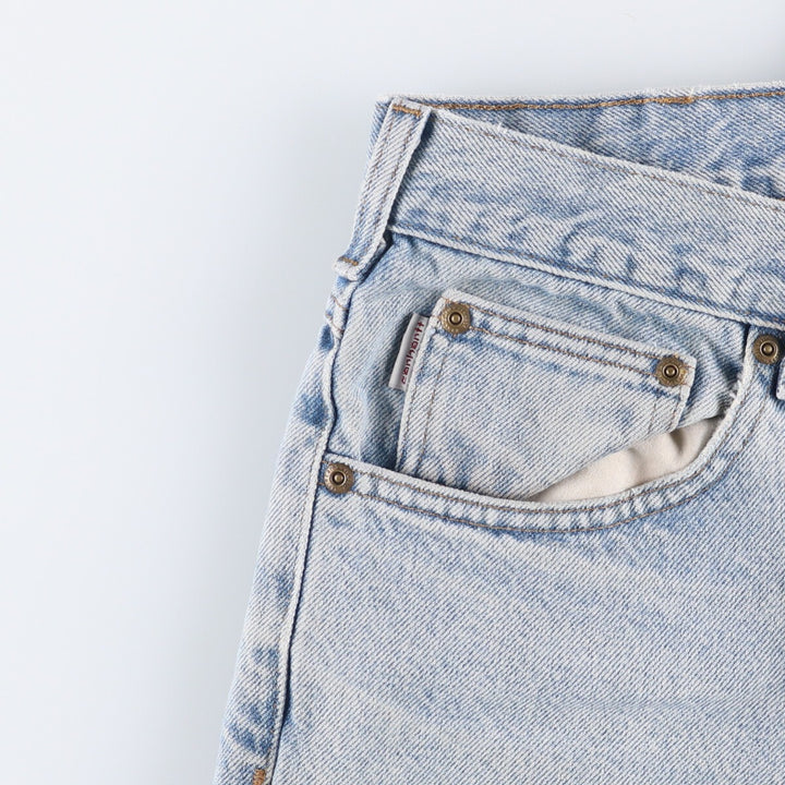 Carhartt Straight Fit Denim Pants, Men's, Size W34 cotton blue type Vintage Second Hand