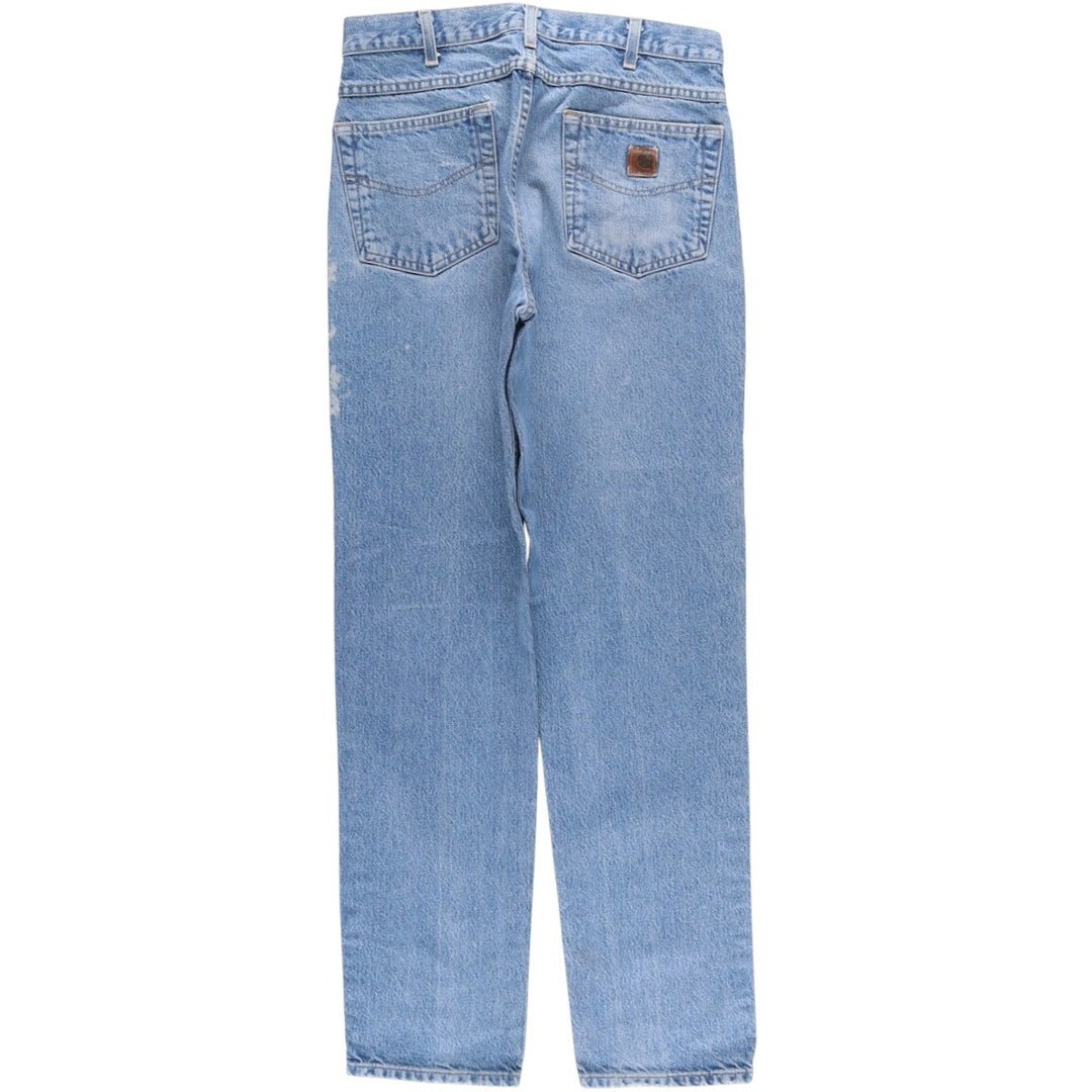Carhartt Tapered Denim Pants for Men, W34 equivalent cotton blue type Vintage Second Hand