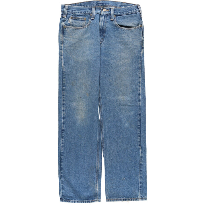 Carhartt Traditional FIT Tapered Denim Pants Men's w35 equivalent cotton blue type Vintage Second Hand