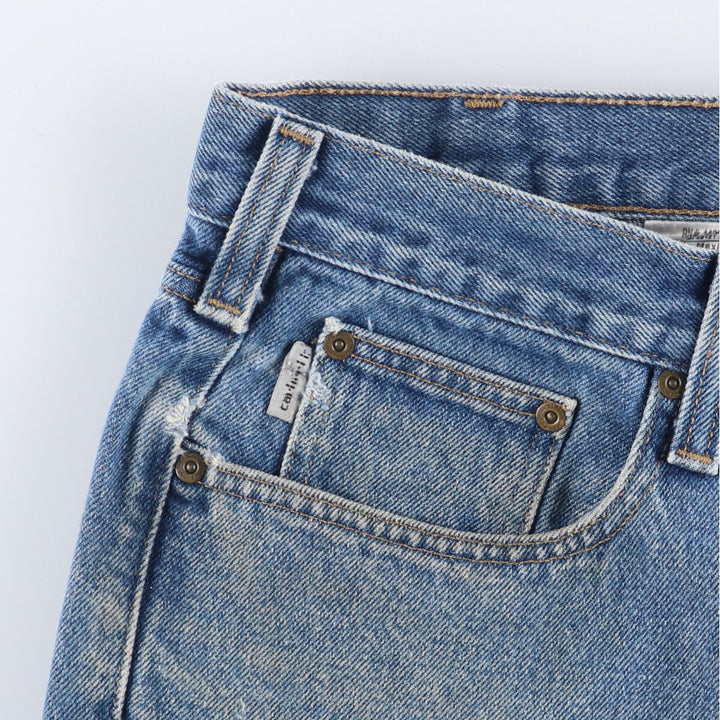 Carhartt Traditional FIT Tapered Denim Pants Men's w35 equivalent cotton blue type Vintage Second Hand