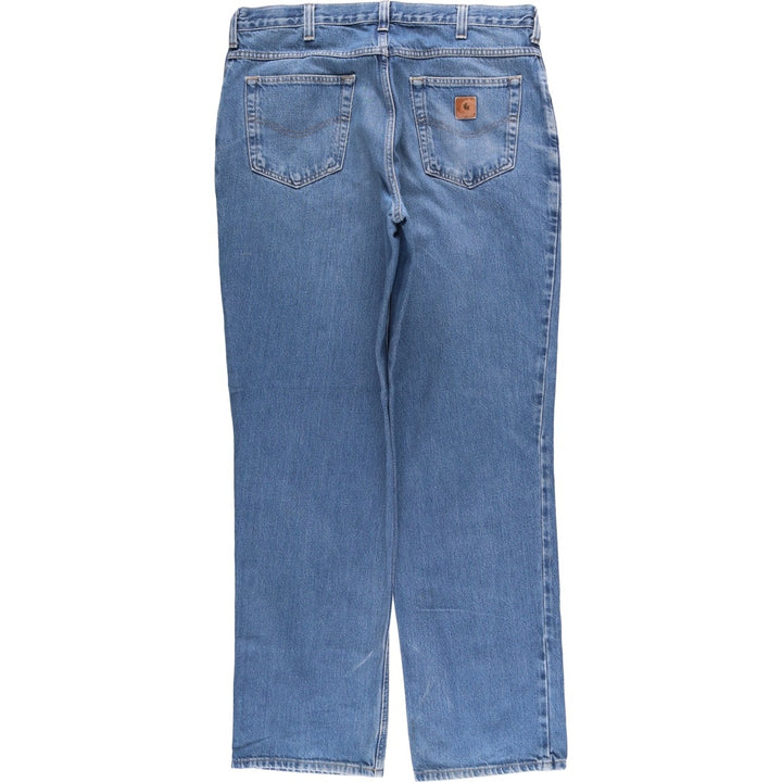 Carhartt Relaxed Fit Tapered Denim Pants for Men, W36 cotton blue type Vintage Second Hand