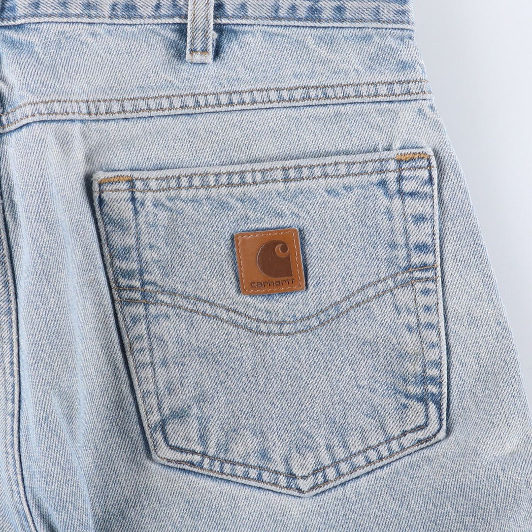 Carhartt Straight Denim Pants for Men, W34 equivalent cotton blue type Vintage Second Hand