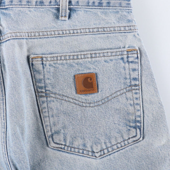 Carhartt Straight Denim Pants for Men, W34 equivalent cotton blue type Vintage Second Hand