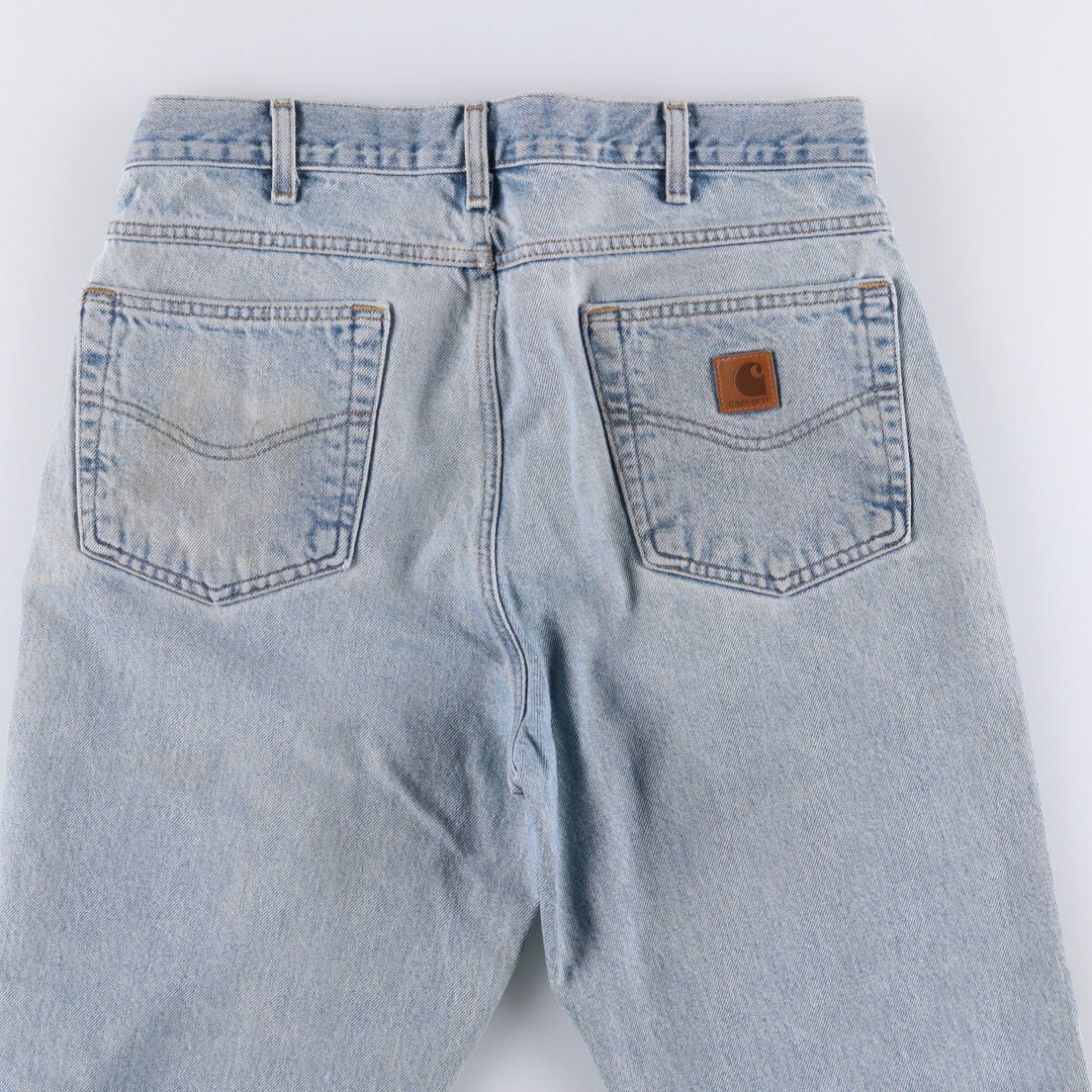 Carhartt Straight Denim Pants for Men, W34 equivalent cotton blue type Vintage Second Hand