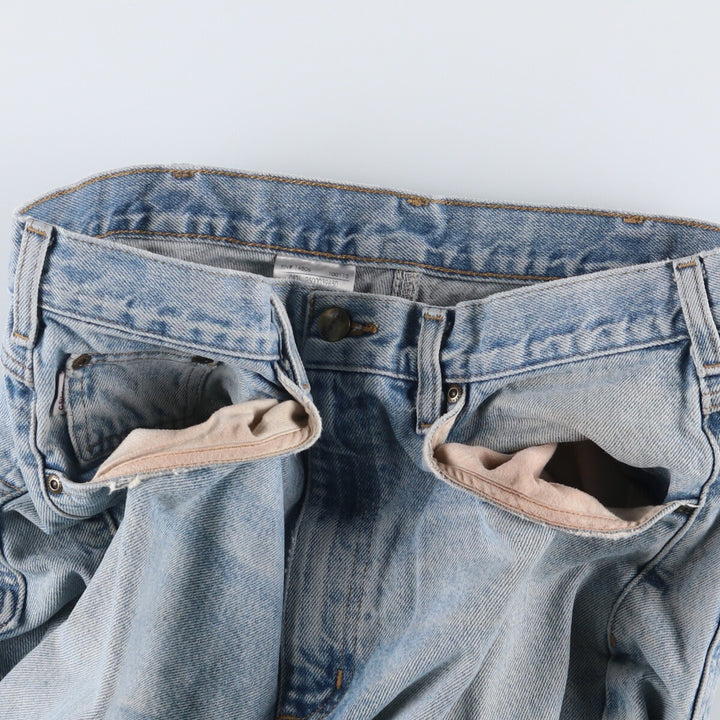 Carhartt Straight Denim Pants for Men, W34 equivalent cotton blue type Vintage Second Hand