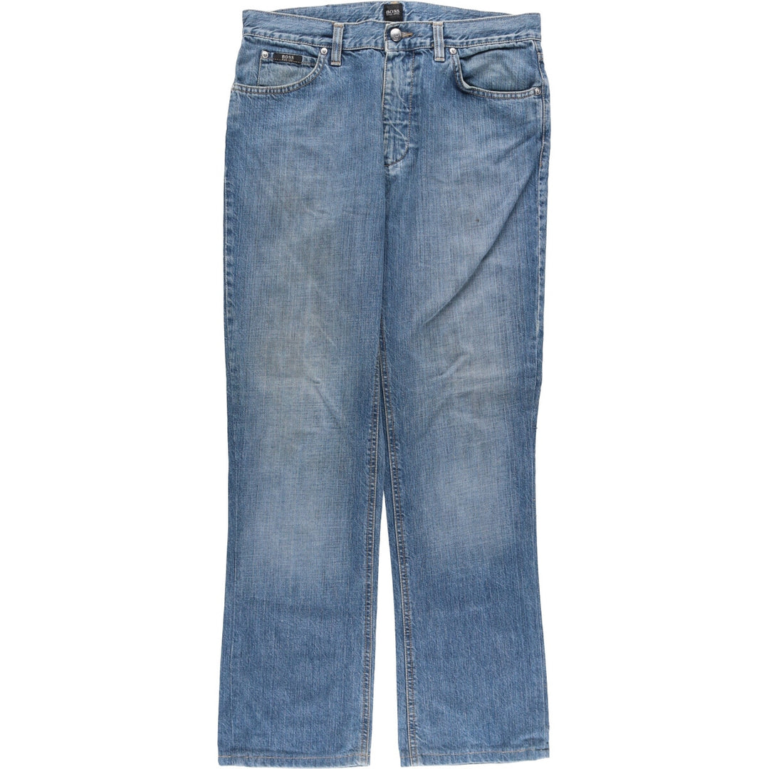 Hugo Boss Men's Straight Denim Pants, Size W33 unclear blue type Vintage Second Hand