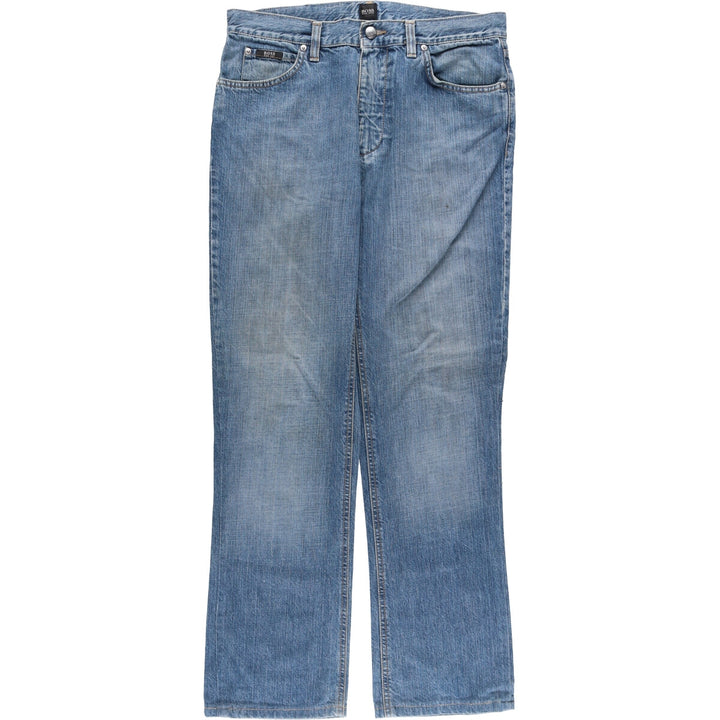 Hugo Boss Men's Straight Denim Pants, Size W33 unclear blue type Vintage Second Hand