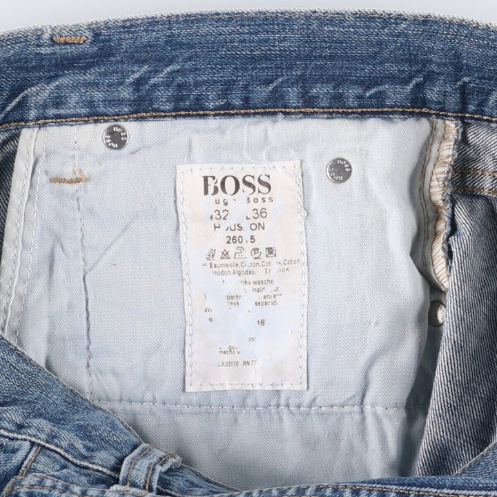 Hugo Boss Men's Straight Denim Pants, Size W33 unclear blue type Vintage Second Hand
