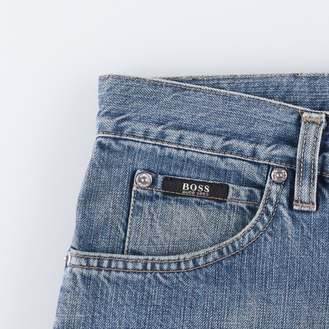 Hugo Boss Men's Straight Denim Pants, Size W33 unclear blue type Vintage Second Hand