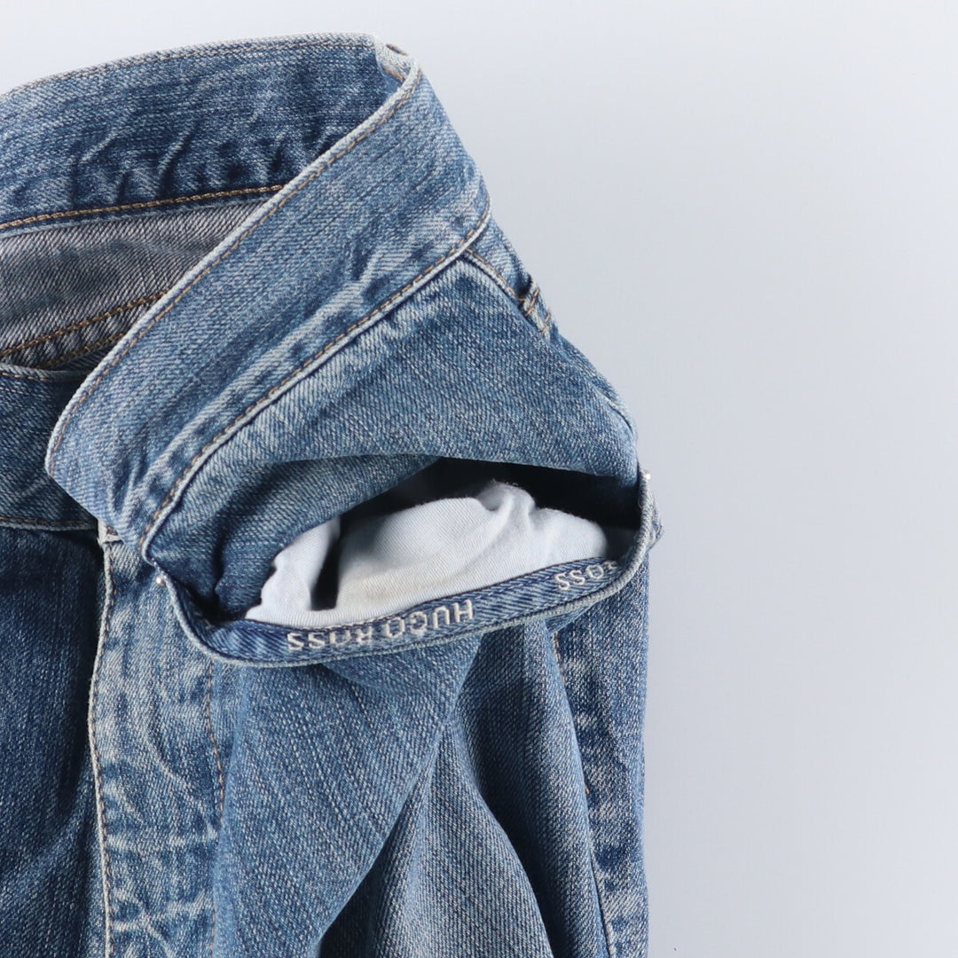 Hugo Boss Men's Straight Denim Pants, Size W33 unclear blue type Vintage Second Hand