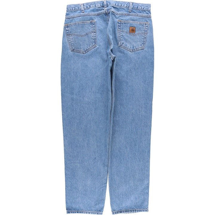 Carhartt Tapered Denim Pants for Men, W38 equivalent unclear blue type Vintage Second Hand