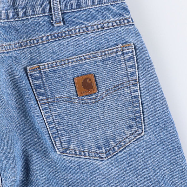 Carhartt Tapered Denim Pants for Men, W38 equivalent unclear blue type Vintage Second Hand